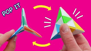 Easy Origami Pop It Fidgets. Antistress. Funny Moving PAPER TOYS