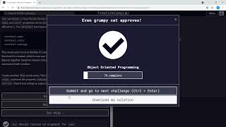 Object oriented programming (7/26) | Extend Constructors to Receive Arguments | freeCodeCamp