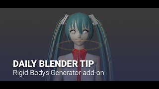 Blender Secrets - Install and use Rigid Bodys Generator add-on