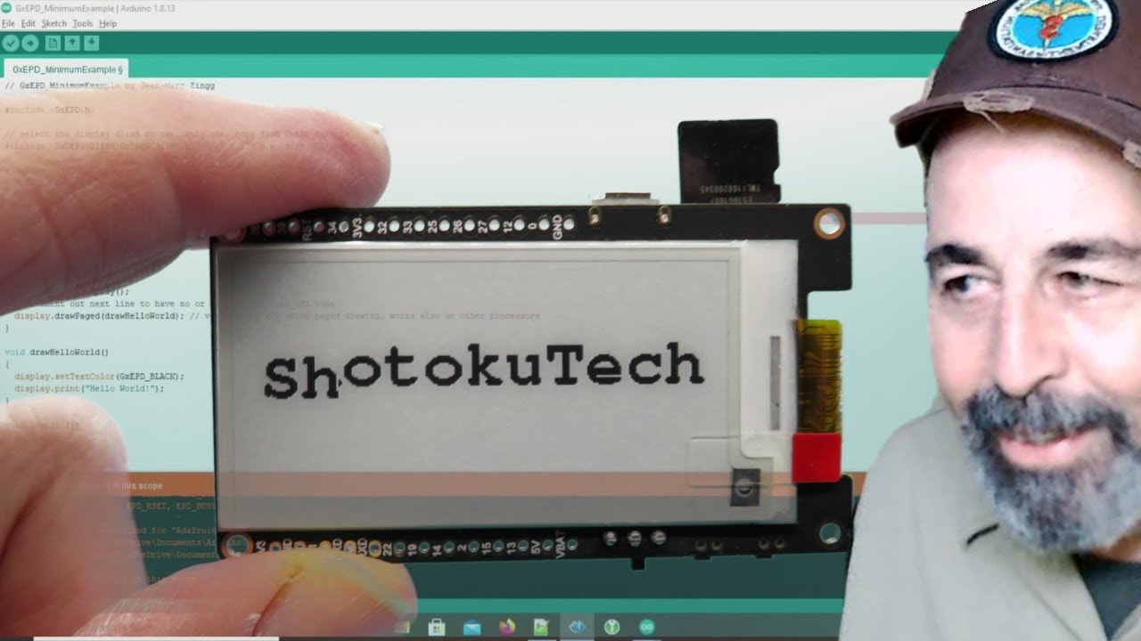 Getting Started With The Ttgo T5 E Paper Display Development Board
