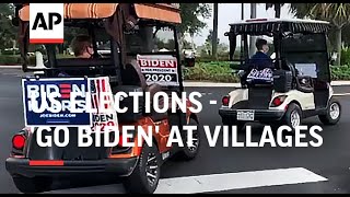 A warning sign for Trump: 'Go Biden' at Villages