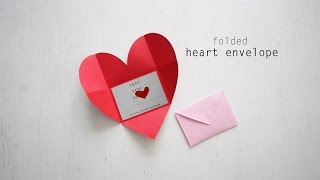 DIY: Folded Heart Envelope