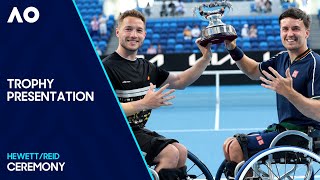 Men's Wheelchair Doubles Ceremony | Hewett/Reid v Miki/Oda | Australian Open 2024 Final