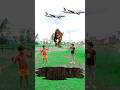 Vfx magic flying funny video dinosaur chase #shorts #short #shortvideo #funnyvideo #viral #shorts