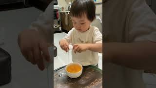 【2歳5ヶ月】🥚たまごをわるさっちゃん