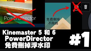 【教學 #1】怎麼刪掉Kinemaster 或PowerDirector 浮水印