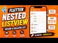 🐞 FLUTTER ANDROID ~ 🐞NESTED LIST VIEW ~ 🐞TUTORIAL