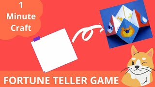How to make paper Fortune Teller | Easy Origami | Fun Paper Game |  Indoor