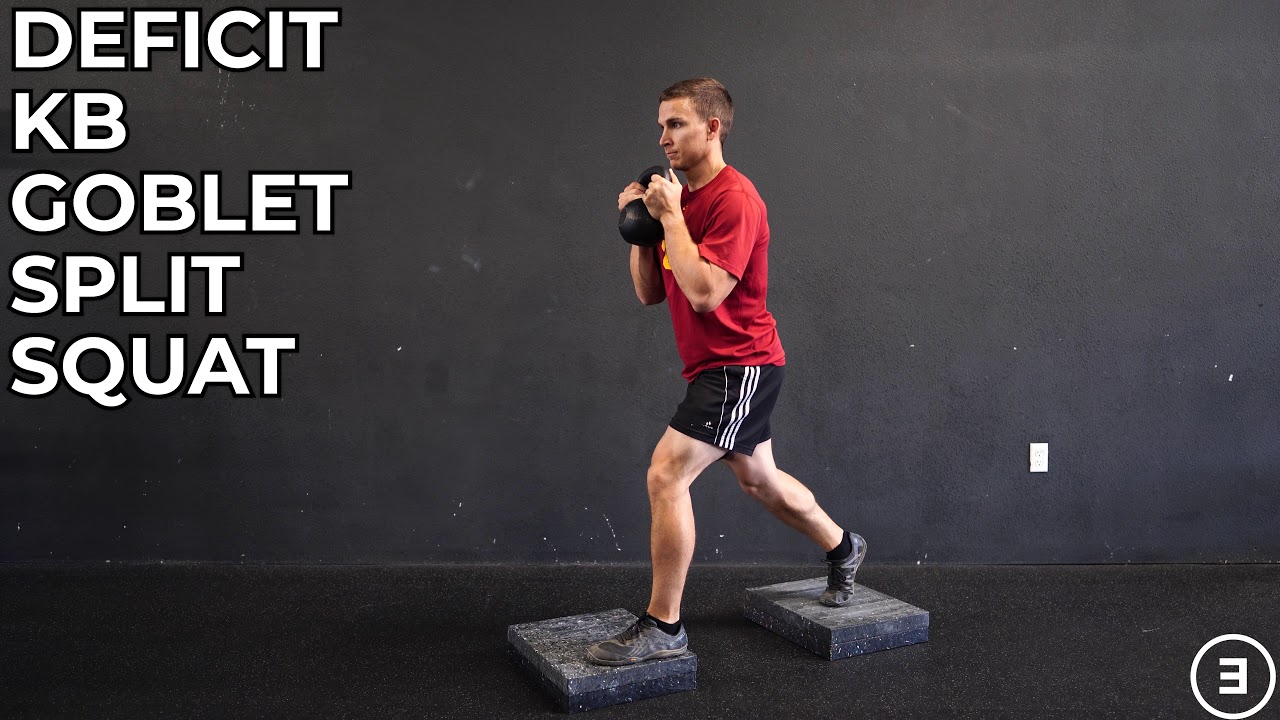 Deficit Kettlebell Goblet Split Squat Youtube