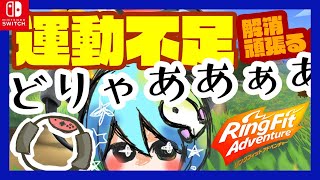 11日目【リングフィット】運動不足脱却目指してどりゃああぁあああ/本気で頑張る筋トレダイエット！/ Ring Fit Adventure 【時々実写/Nintendo Switch】