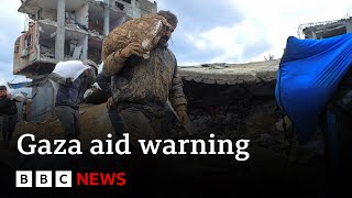 Israel-Gaza: UN warning that aid system could collapse if UNRWA funding is withheld | BBC News