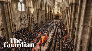 God Save the King sung at the end of Queen Elizabeth II's funeral service