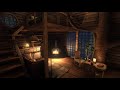 Comfortable Treehouse with Rain & Fireplace Sounds for 12 hours