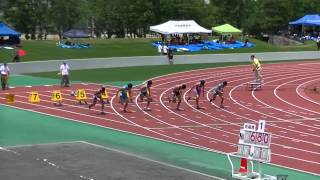 近江高校　男子陸上競技部　辻中　１００ｍ　2014.7.12