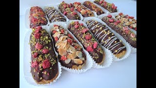 Ванильные эклеры с заварным кремом / Vanilla Eclairs Recipe.