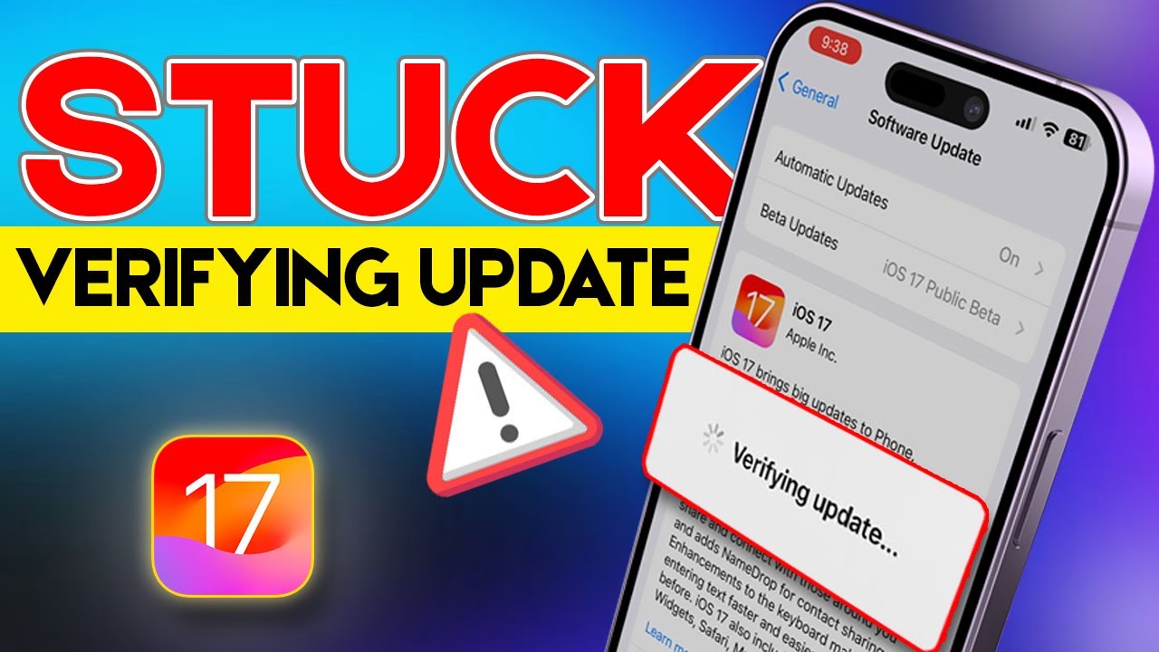 How To Fix VERIFY UPDATE IPHONE IOS 17 | Stuck At Verifying Update IOS ...