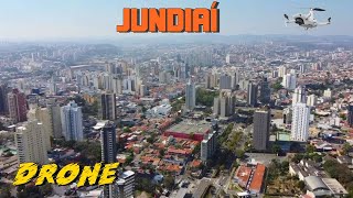 Drone sobrevoa o centro de Jundiaí e arredores - São Paulo