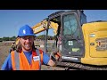 building an obstacle course for jeep jam excavator construction equipment and muddy jeeps