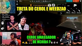 HUDSON AMORIM REAGINDO A TRETA DO CEROL E WEEDZAO! WEEDZAO VAZOU SEGREDO ?