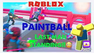 Playing paintball on Roblox!!