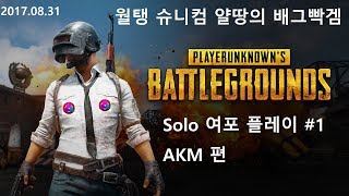 [얄땅] Solo 11킬 여포 플레이 # 1 AKM 편 / 배틀그라운드 Battlegrounds [1080p 60fps][PUBG] [월탱]