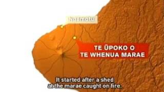 Marae Fire Te Karere Maori News TVNZ 8 Dec 2009 English Version