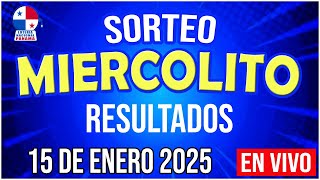 🔰🔰 EN VIVO LOTERIA SORTEO MIERCOLITO 15 de Enero del 2025 - Lotería Nacional de Panamá