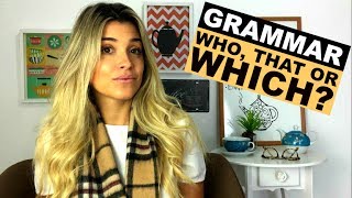 Who, Which or That? | Grammar | Eng