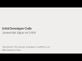 Developer Call: Javascript Apps on Urbit