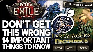 Path of Exile 2 - Watch This BEFORE Playing Early Access - New IMPORTANT Guide & Tips You NEED!