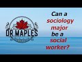 Can I be a social worker with a sociology degree?