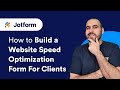 How to Build a Website Speed Optimization Form for Clients