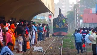 নারায়ণগঞ্জ মেইল ট্রেন । ঢাকা টু নারায়ণগঞ্জ । Local Train of Bangladesh । Dhaka-Narayanganj