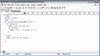 Beginner PHP Tutorial 8 Indentation