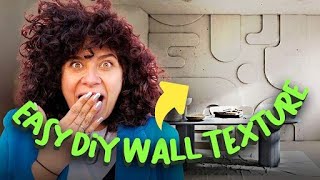 EASY Amazing Wall Texture Design! | Bedroom Makeover with Fashion Attack