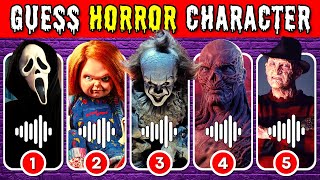 Guess The HORROR MOVIES Characters by Their Voice 🤡🎈😱🔪 Pennywise, Chucky, M3GAN, Freddy