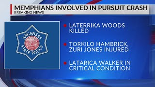 Memphis woman killed, another injured in AR crash after high-speed chase on I-40