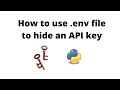 How to use a .env file to hide an API key