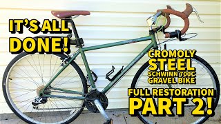 700C BUDGET GRAVEL BIKE PT 2! SCHWINN SEARCHER RIDGE: CROMOLY STEEL, READY FOR CYCLOCROSS OR TOURING