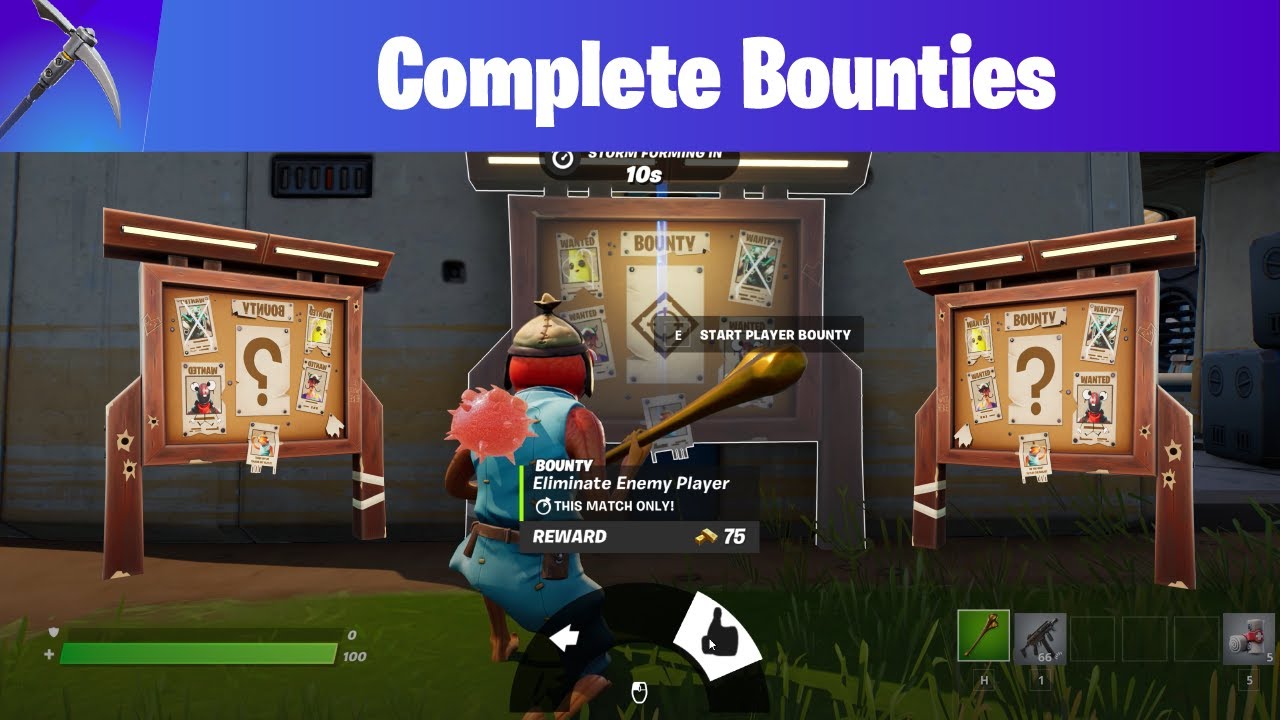 Fortnite วิธีทำ Complete Bounties - YouTube