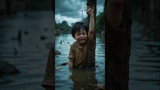 Child in flood and rescued by dog #shorts #dog #rescuedog #loyaldog #pets