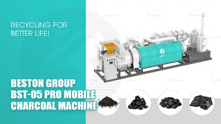 BST-05 Pro Mobile Charcoal Machine | 3D Animation of Efficient Charcoal Production Process