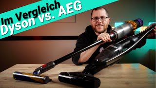 Dyson V15 vs. AEG QX9 - Der kleine und wendige Akku-Staubsauger tritt gegen die Nummer 1 an!