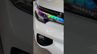 Toyota Fortuner VRZ… Upgrage to : Projector Biled 3.0” Pro7 P730SV, DRL Matrix RGB, Demon Eyes RGB