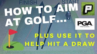 How to aim properly at golf - How alignment is used in shot shaping - How to draw and fade easily!