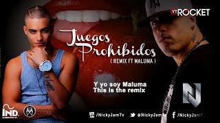 Nicky Jam - Juegos Prohibidos ( remix ft Maluma ) Oficial Con Letra @NickyJamPr @MalumaColombia