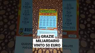 Gratta E Vinci Miliardario vinto 50 Euro (won 50 Euro Miliardario)#shorts