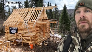 Winter Log Cabin Build on Off-Grid Homestead |EP17|