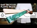 How to Make Recycled BEAMS from Plastic Waste at Home