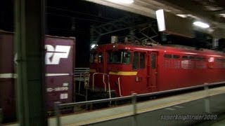 JR貨物 EF210-1号機+補機EF67 1号機(広車公開HM) 貨物列車1072レ 八本松駅 2012.10